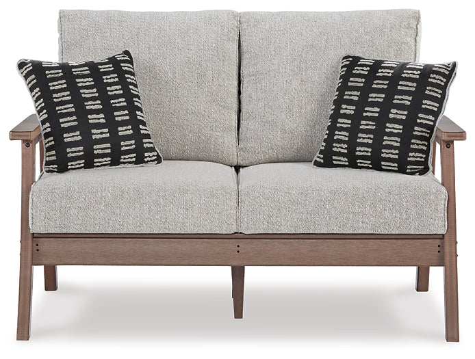 Loveseat de exterior Emmeline con mesa de centro