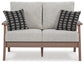 Loveseat de exterior Emmeline con mesa de centro