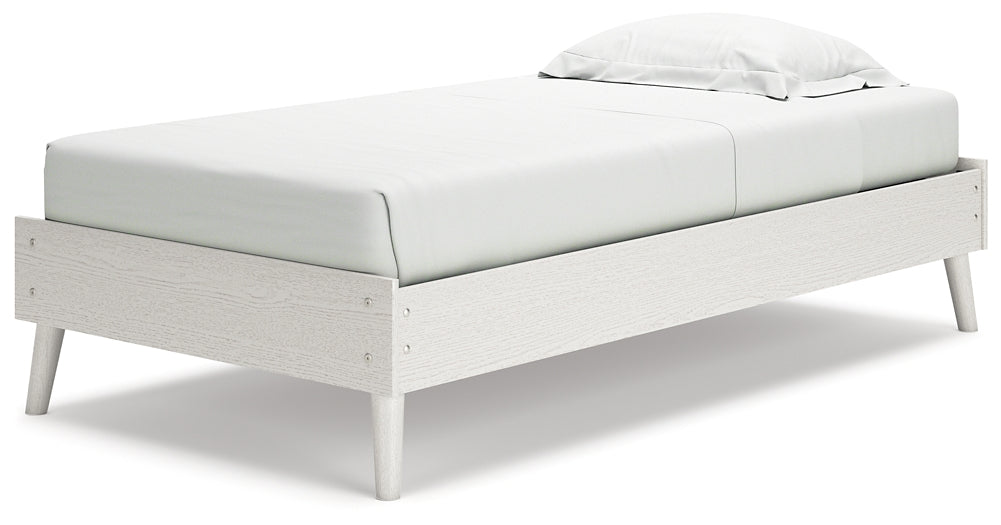 Cama doble con plataforma y tocador Aprilyn