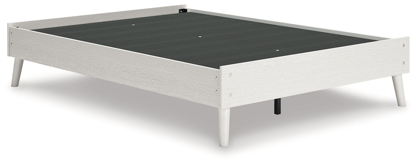 Cama de plataforma completa con tocador Aprilyn