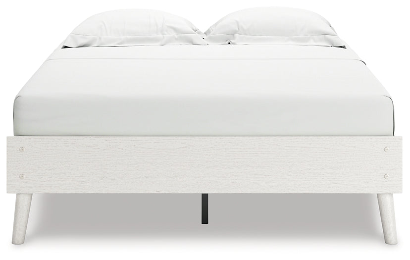 Cama de plataforma completa con tocador Aprilyn