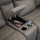 Loveseat seccional reclinable eléctrico de 3 piezas Starbot con consola