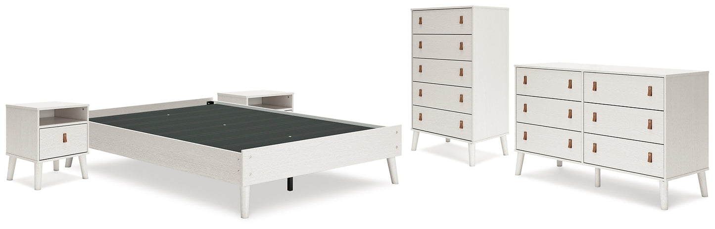 Aprilyn Full Platform Bed with Dresser, Chest and 2 Nightstands