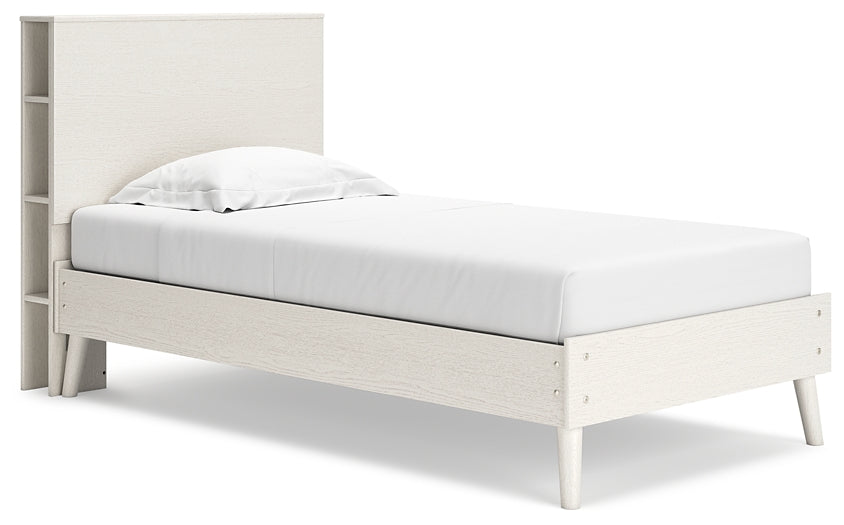 Cama con estantería doble y tocador Aprilyn