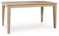 Mesa de comedor rectangular Gleanville