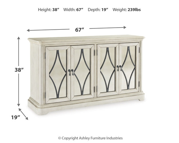 Mesa de comedor Arlendyne y 6 sillas con espacio de almacenaje