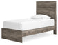 Cama Ralinksi Twin Panel con tocador