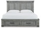 Russelyn California King Storage Bed with Mirrored Dresser, Chest and 2 Nightstands