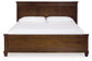 Danabrin King Panel Bed with Mirrored Dresser and 2 Nightstands