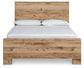 Cama King Hyanna con paneles y tocador con espejo