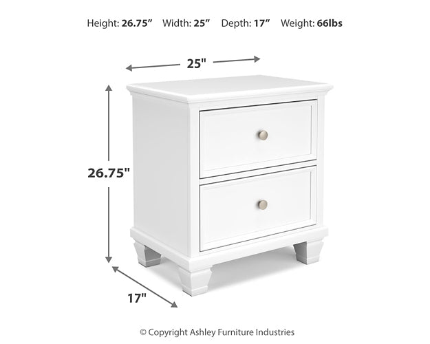 Fortman King Panel Bed with Mirrored Dresser and 2 Nightstands