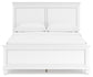 Fortman Queen Panel Bed with Mirrored Dresser and 2 Nightstands