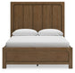 Cabalynn Queen Panel Bed with Storage with Mirrored Dresser, Chest and Nightstand