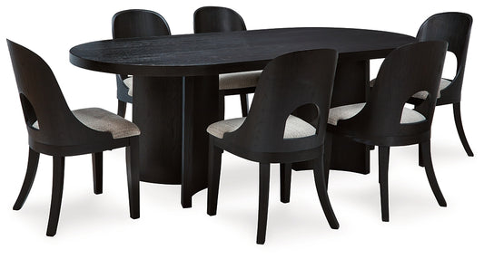 Mesa de comedor y 6 sillas Rowanbeck