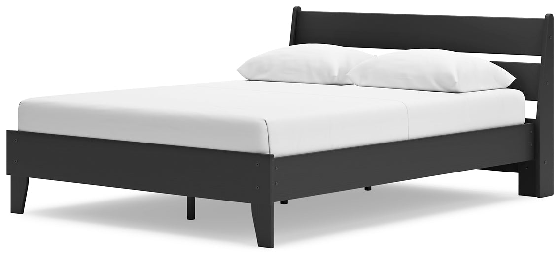 Cama con plataforma y paneles Socalle