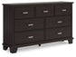 Covetown Full Panel Bed with Dresser