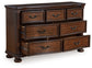 Lavinton King Poster Bed with Dresser