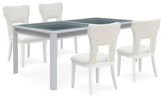 Mesa de comedor Chalanna y 4 sillas