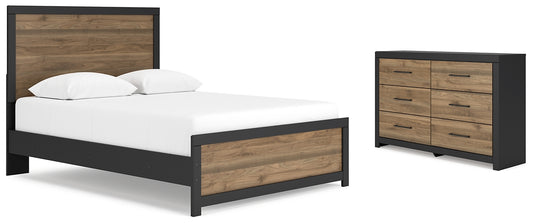 Vertani Queen Panel Bed with Dresser