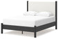 Cadmori Queen Upholstered Panel Bed with 2 Nightstands