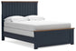 Cama Landocken con paneles completos, tocador y 2 mesitas de noche