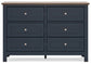 Cama Landocken Twin Panel con tocador