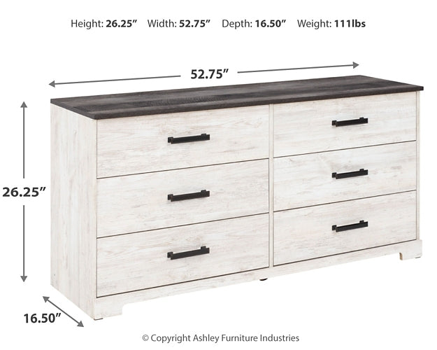 Cama de plataforma completa Shawburn con tocador