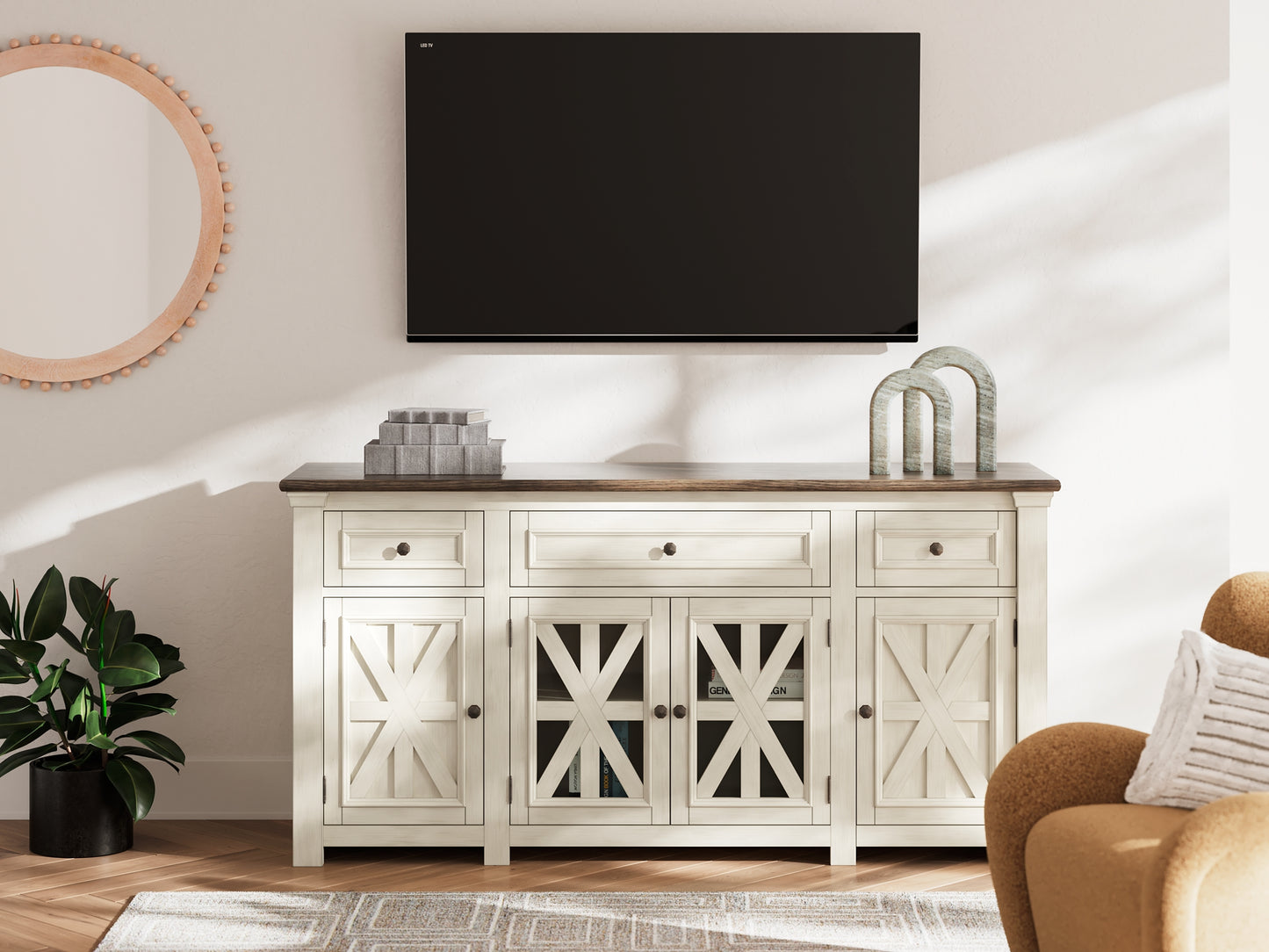 Mueble de TV extragrande de Bolanburg