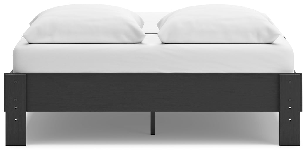 Cama Queen Socalle con plataforma, tocador, arcón y dos mesitas de noche