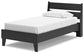 Cama con plataforma y mesita de noche Socalle Twin Panel