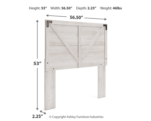 Cabecero de cama de paneles completos con tocador Shawburn