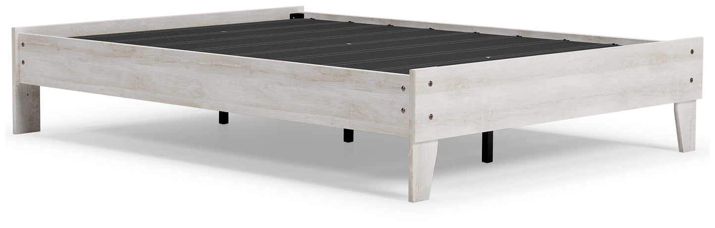 Cama de plataforma completa Shawburn con tocador