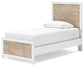 Cama Charbitt Twin con mesita de noche y paneles