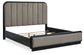 Cama California King con paneles tapizados y tocador con espejo de Rowanbeck