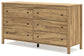 Bermacy Full Panel Headboard with Dresser, Chest and 2 Nightstands