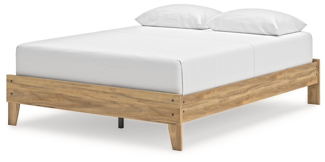 Cama Queen con plataforma Bermacy, tocador, arcón y dos mesitas de noche