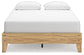 Cama Queen con plataforma Bermacy, tocador y mesita de noche