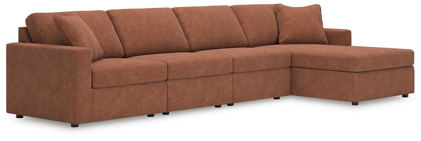 Seccional de 4 piezas con chaise longue Modmax