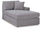 Seccional de 3 piezas con chaise longue Modmax