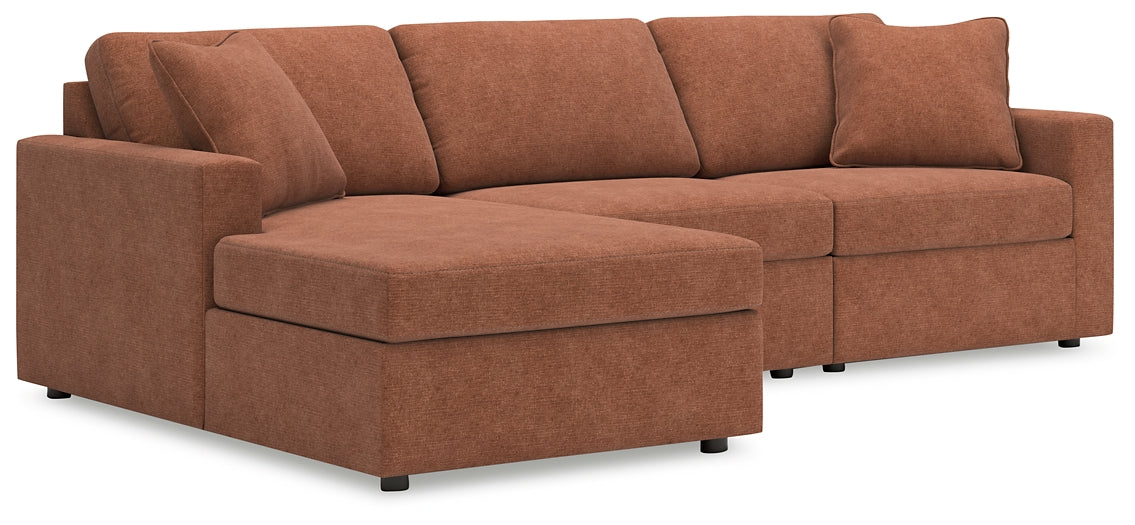 Seccional de 3 piezas con chaise longue Modmax