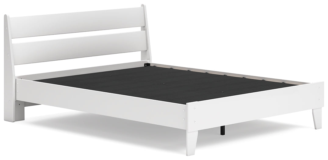 Cama Queen con plataforma y 2 mesitas de noche Socalle