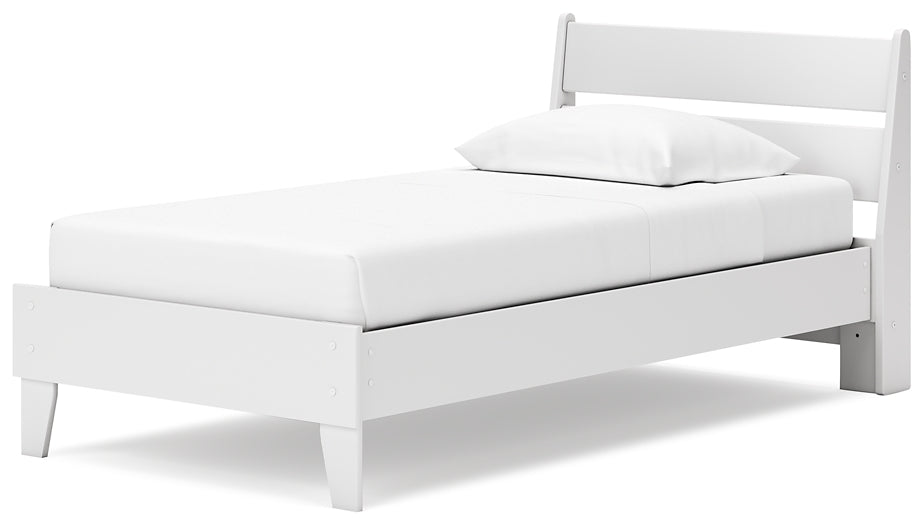 Cama con plataforma y mesita de noche Socalle Twin Panel