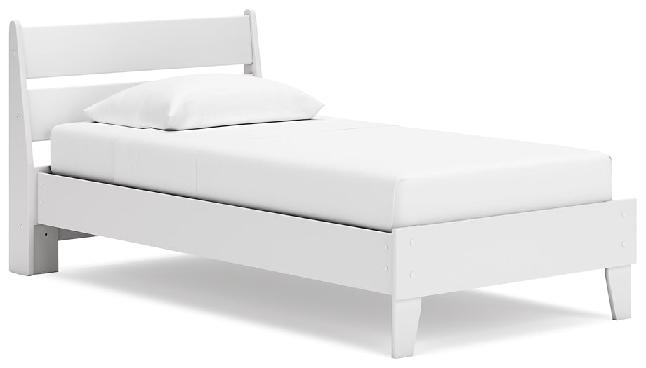 Cama con plataforma y mesita de noche Socalle Twin Panel