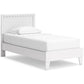 Cama doble con plataforma y tocador Hallityn