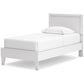 Cama doble con plataforma y tocador Hallityn