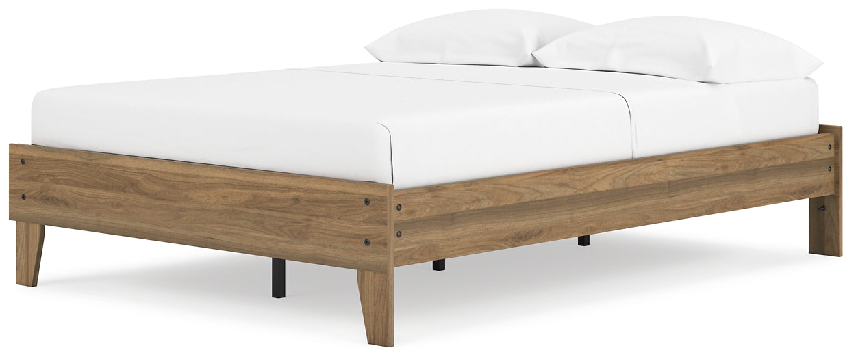 Cama Deanlow con plataforma completa y tocador