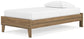 Cama Deanlow Twin con plataforma, tocador y arcón