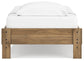 Cama Deanlow Twin con plataforma, tocador y mesita de noche