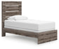 Cama individual con paneles Graystorm