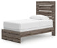 Cama individual con paneles Graystorm